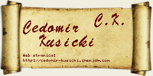 Čedomir Kusicki vizit kartica